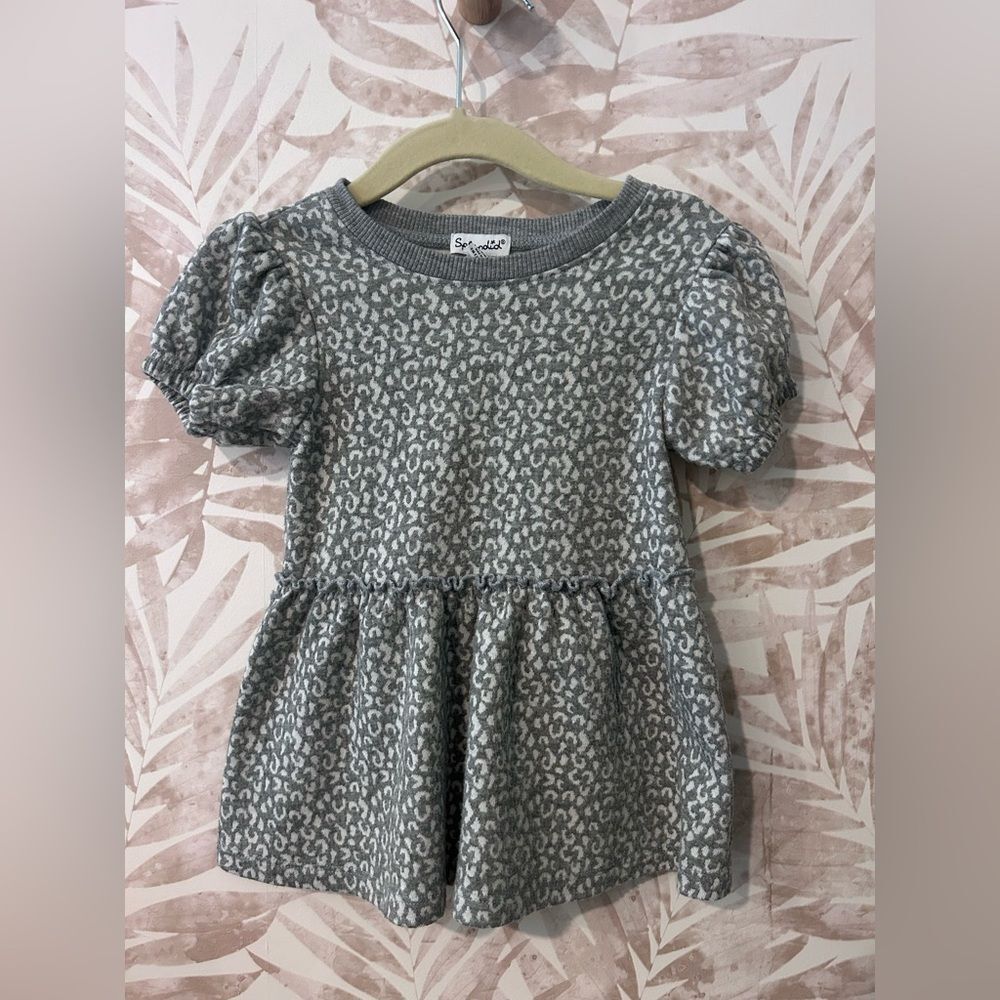 Splendid Leopard Print Knit Top Size 18-24M - Picture 2 of 6